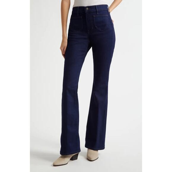 VERONICA BEARD Beverly High Waist Skinny Flare Leg Jeans 26 - Picture 1 of 13